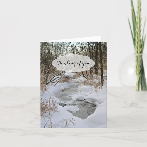 Winter Woods Photography Get Well Card