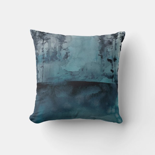 Winter Woods Throw Pillow (Front)