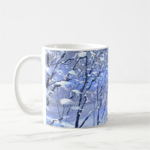 Winter Woods Watercolor Painting Mug