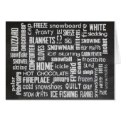 Winter Word Art Collage (Front Horizontal)