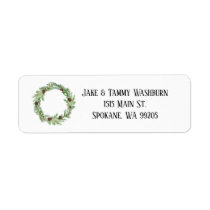 Winter wreath custom Address Labels Winter wreath custom Address Labels