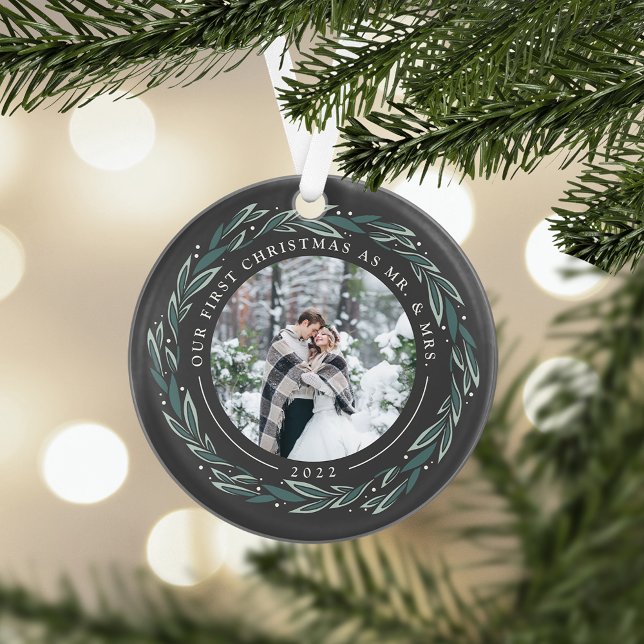 Winter Wreath | First Married Christmas Ornament (Creator Uploaded)