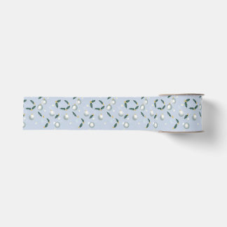 Winter Wreath Gift Wrap Grosgrain Ribbon