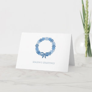 Winter wreath greeting card