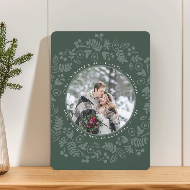 Winter Wreath Holiday Photo Card (Creator Uploaded)