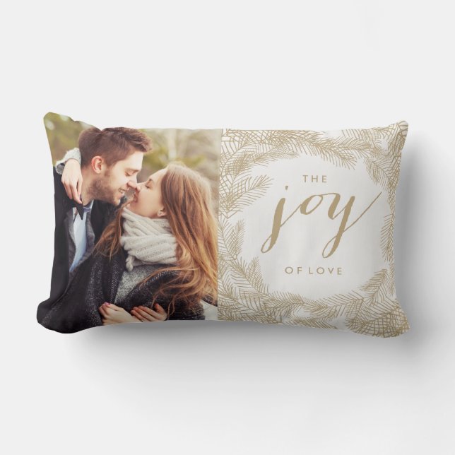 WINTER WREATH | JOY STYLISH HOLIDAY PILLOW (Front)