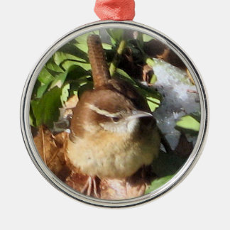 Winter Wren Metal Ornament