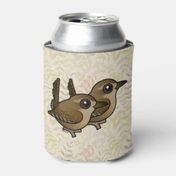 Winter Wren Pair Can Cooler