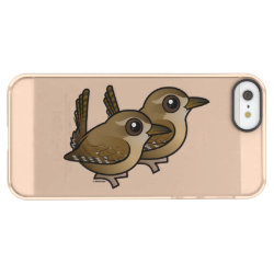 Winter Wren Pair Uncommon iPhone 5/5s Clearly™ Deflector Case