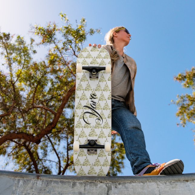 winter xmas vibes customize Skateboard (Outdoor 1)