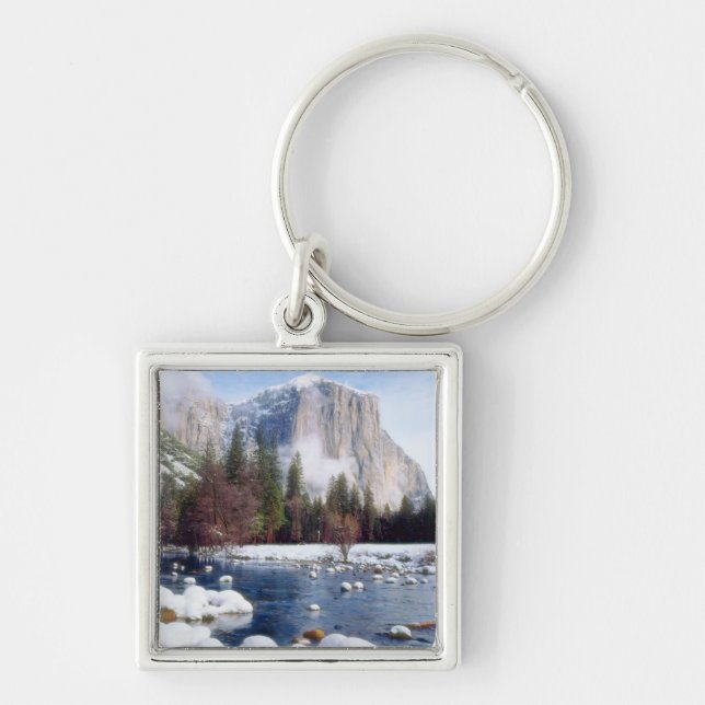 Winter Yosemite National Park Keychain (Front)