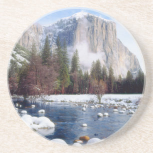Winter Yosemite National Park Sandstone Coaster
