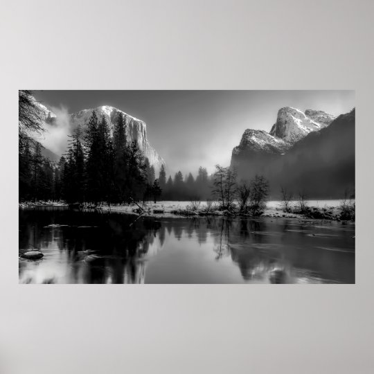 WINTER YOSEMITE POSTER | Zazzle.com