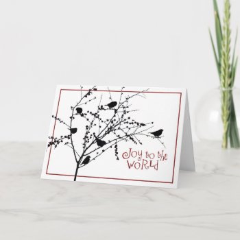 Winterberry Birds/scripture Holiday Card by Smilesink at Zazzle
