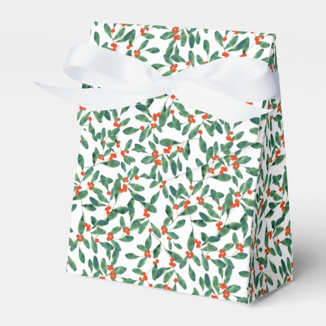 Winterberry (Classic) Favor Boxes (Front Side)