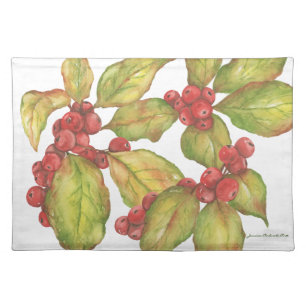 Winterberry Collection Cloth Placemat