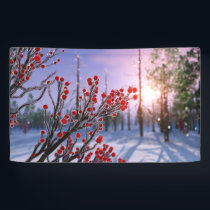 Winterberry in Ice Banner