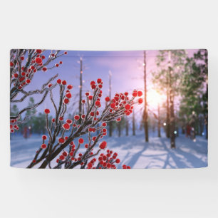 Winterberry in Ice Banner
