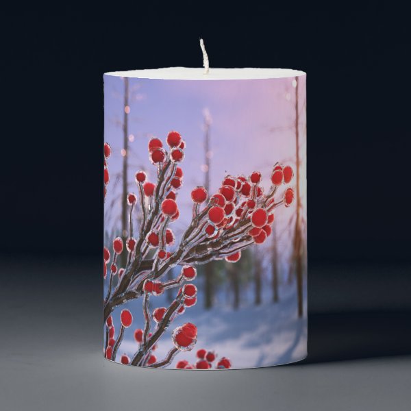 Winterberry in Ice Candle