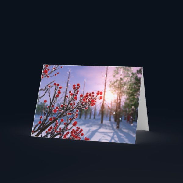 Winterberry in Ice Card