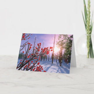 Winterberry in Ice Card