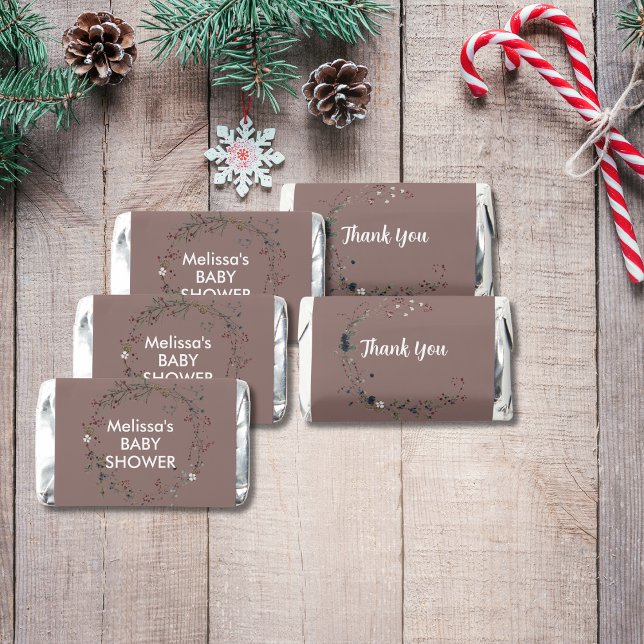 Winterberry Rustic Boho Wildflower candy wrapper Hershey's Miniatures (Creator Uploaded)