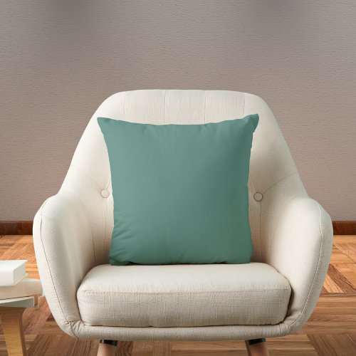 Wintergreen Dream Solid Color Throw Pillow