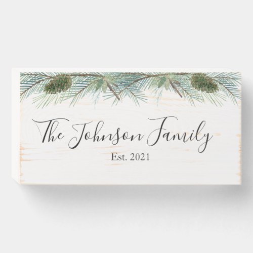 Wintergreen Housewarming Gift_ Family Name Sign