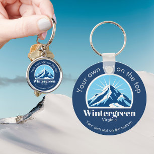 Wintergreen Virginia ski resort gift  Keychain