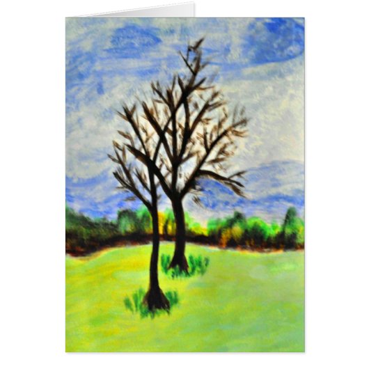 Wintering Pecan Trees in Georgia Cards (Front)