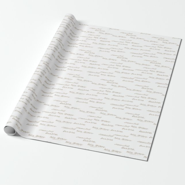 Winterland Holiday Wrapping Paper (Unrolled)