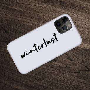 Winterlust   Winter Modern Minimalist Christmas iPhone 15 Case