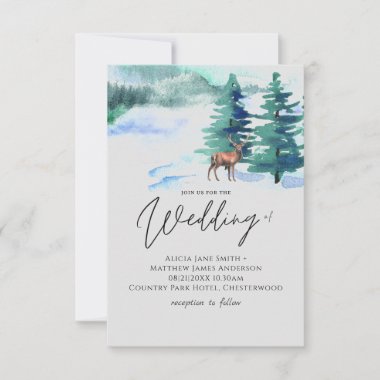 Winters Come Mountain Wedding