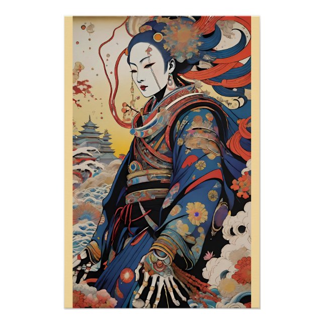 Winter's Descent - Ken Gage Surreal Art Poster (Front)