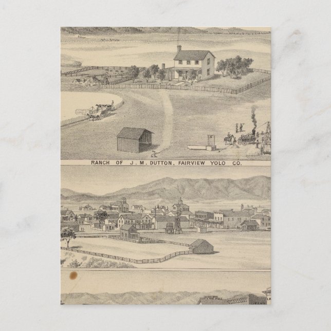 Winters Dutton ranch Postcard (Front)