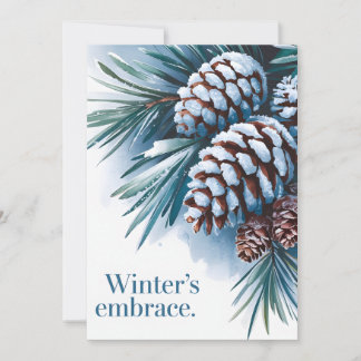 Winter's Embrace - Christmas Card