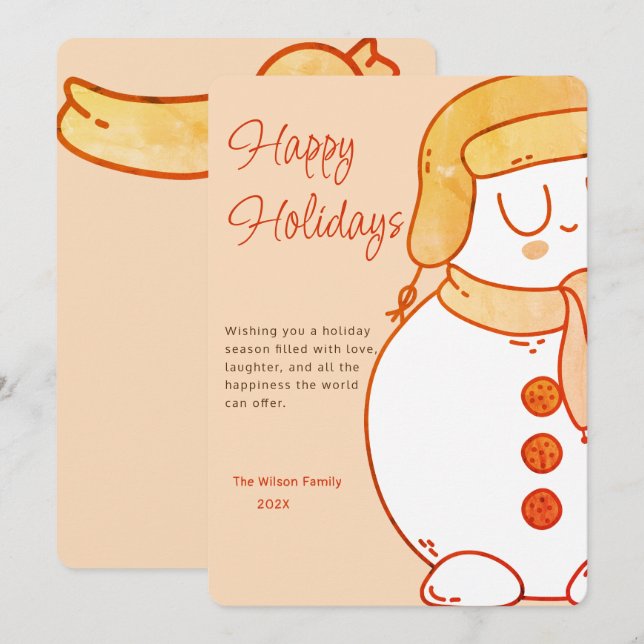 Winter's Embrace Holiday Card (Front/Back)