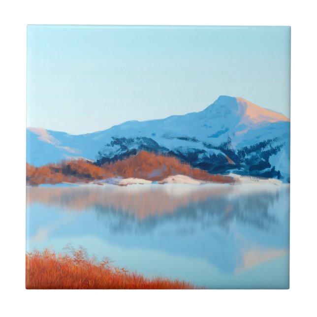 Winter's Farewell Ceramic Tile (Front)