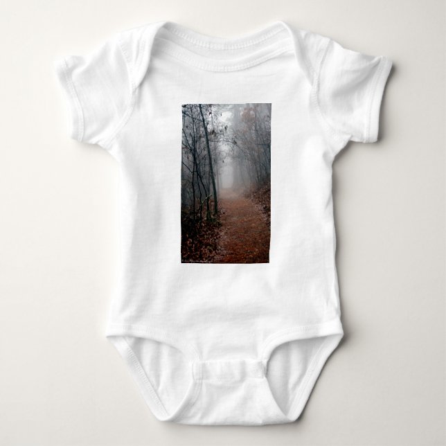Winters Fog - No End in Sight on the Trail Gifts Baby Bodysuit (Front)