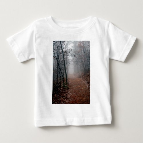Winters Fog _ No End in Sight on the Trail Gifts Baby T_Shirt
