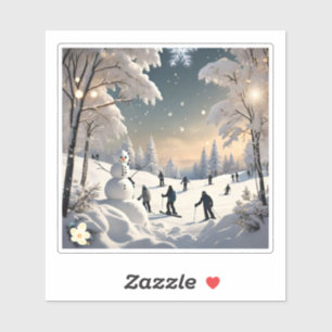 "Winter's Frosty Morn" Sticker
