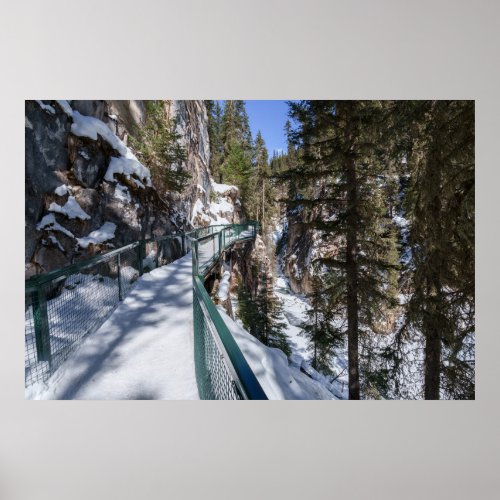 Winters Frozen Beauty Path to Johnson Creek Upper Poster