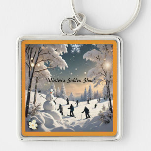 "Winter's Gentle Charm" Keychain