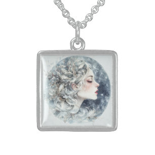 Winter's Goddess Sterling Silver Necklace