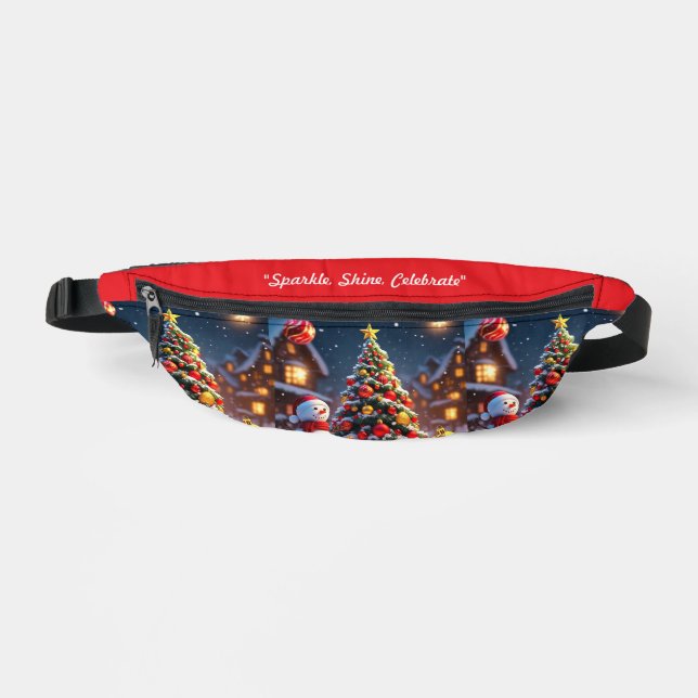 "Winter's Golden Embrace" Fanny Pack (Front)