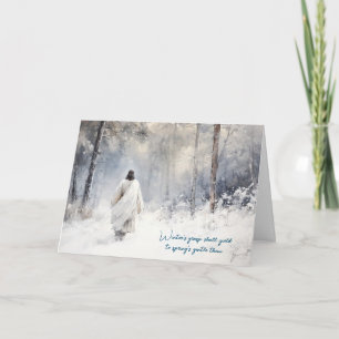 Winter's Grasp Shall Thaw Condolences Card