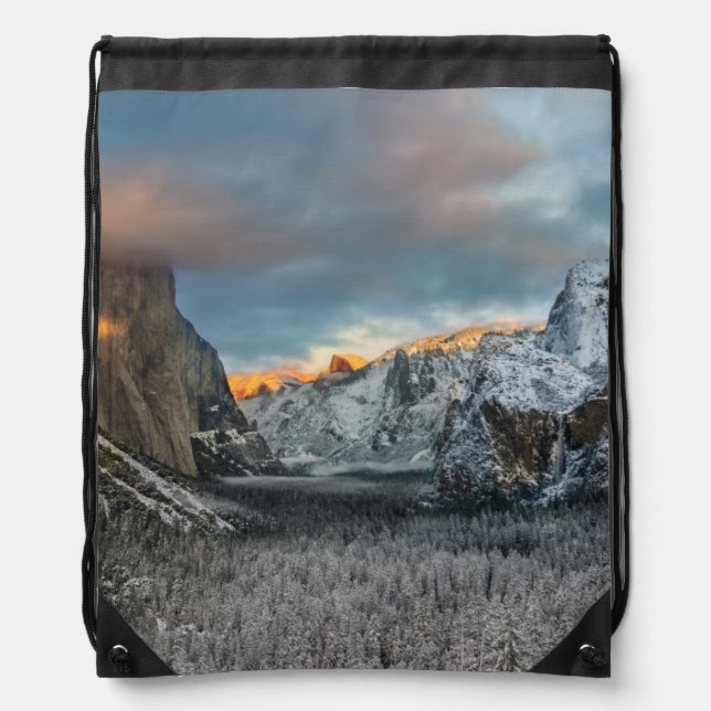Winter's Mark Drawstring Bag (Front)
