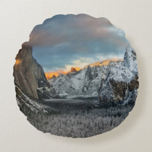 Winter's Mark Round Pillow