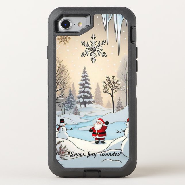 "Winter's Peaceful Hush" Otterbox iPhone Case (Back)
