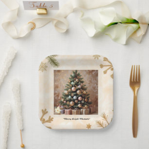 "Winter's Peaceful Slumber" Paper Plates